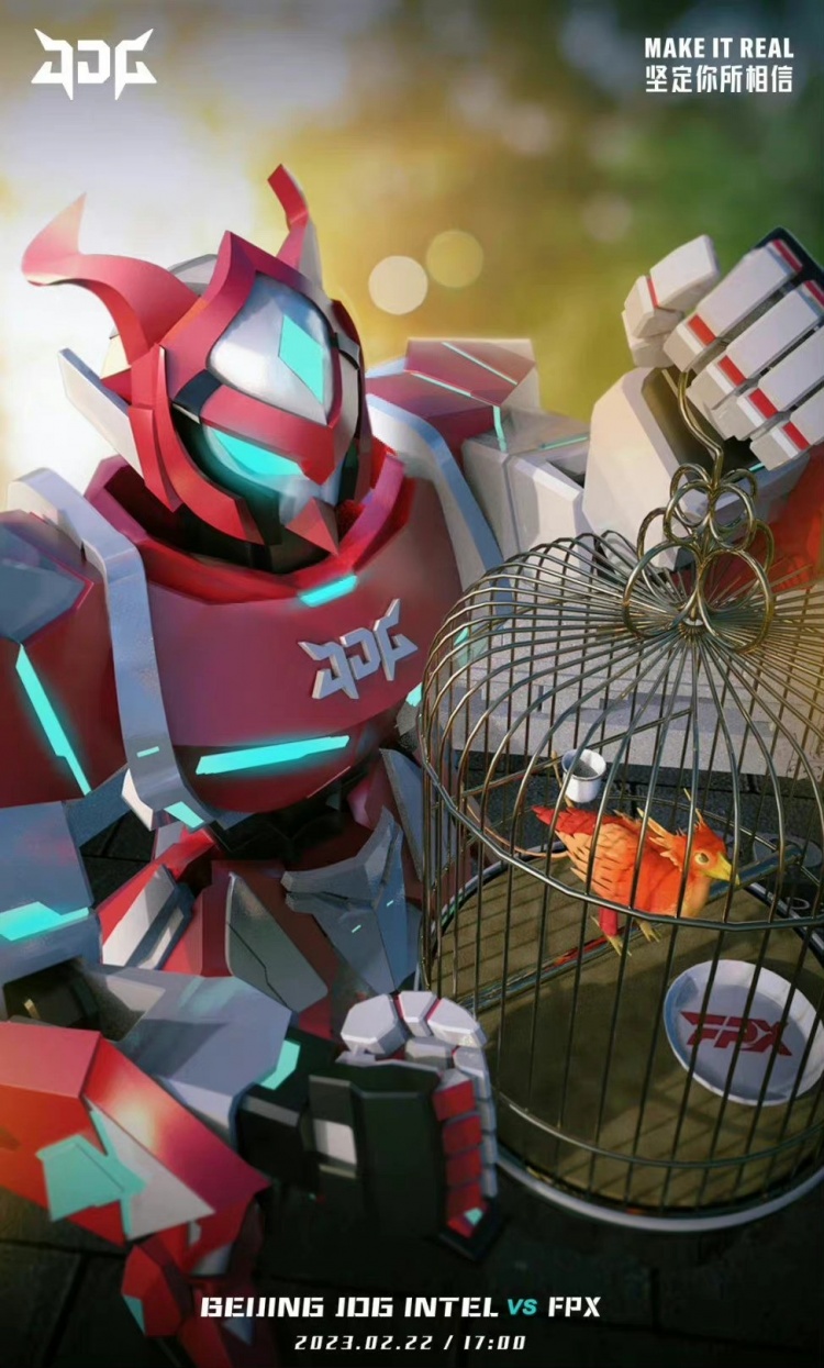 今日海报比拼:JDG笼中凤,LNG沉默的膏羊,BLG《学》