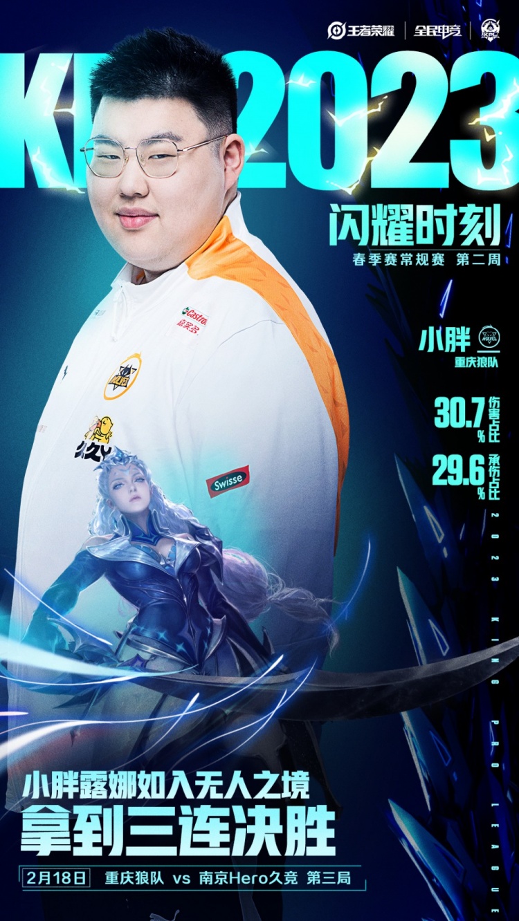 KPL第二周闪耀时刻：狼队.小胖 露娜如入无人之境