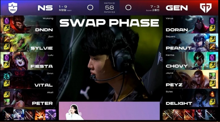 ?FIESTA阿卡丽惨被军训Vital泽丽满击杀独木难支 GEN轻松获胜