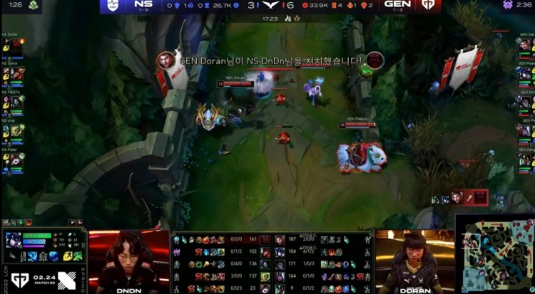 ?FIESTA阿卡丽惨被军训Vital泽丽满击杀独木难支 GEN轻松获胜