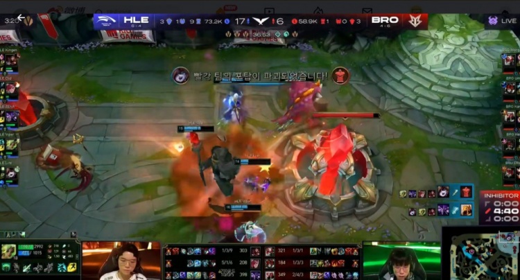 ?泽丽璐璐对线手法猛压Zeka卡萨丁神兵天降出山 HLE拿下首局