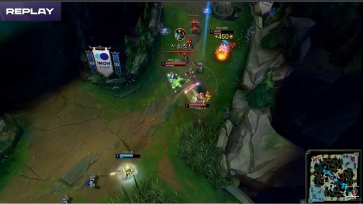 ?3分钟5K经济优势Clid招牌盲僧攻守双备 HLE温水煮青蛙击败BRO