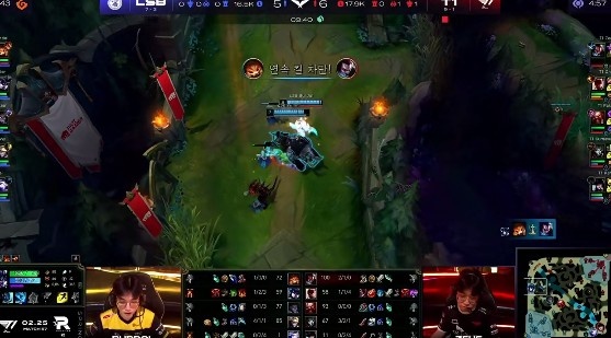 ?LCK:Zeus再秀上单亚索 小吕布烬精准架狙收割 T1 2-0LSB