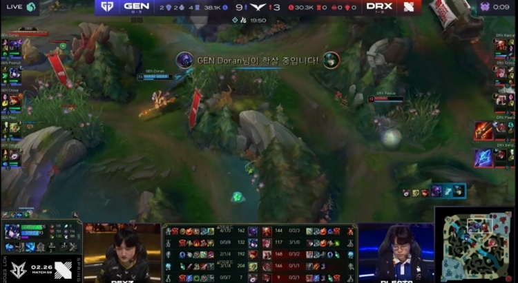 ?中下打不过上路没法子反观Chovy安妮能抗能输出 GEN拿首局