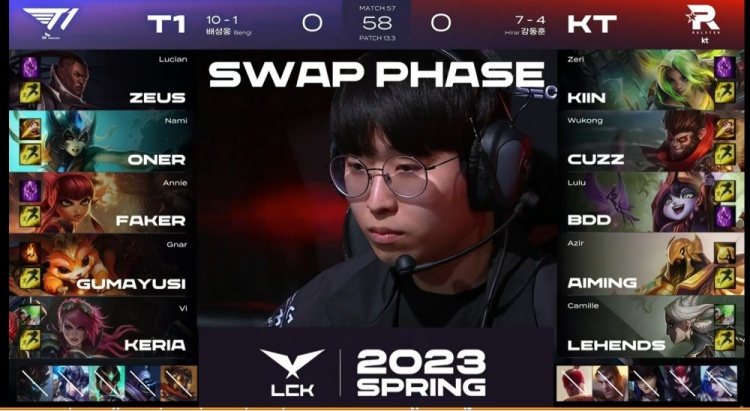 ?前任4之Oner对位暴打Cuzz T1全线出击多点开花轻松拿下首局