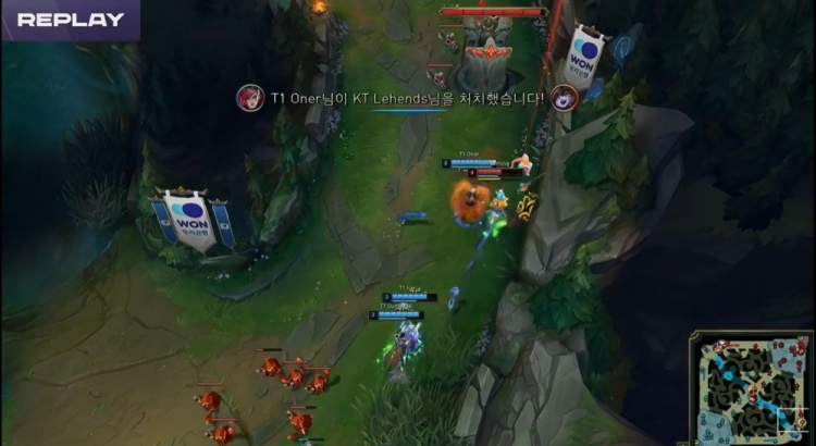 ?前任4之Oner对位暴打Cuzz T1全线出击多点开花轻松拿下首局