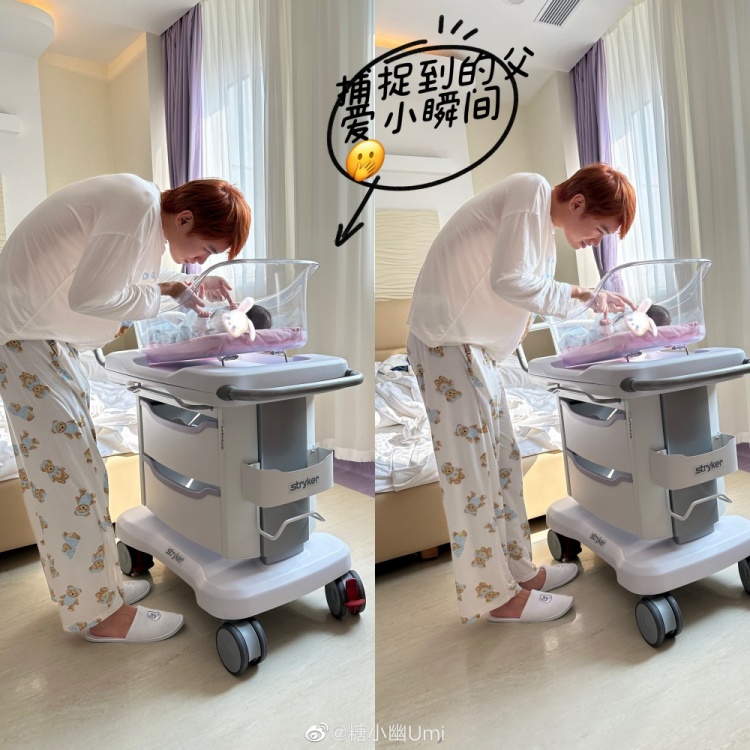 糖小幽晒照：偶们出院肥家了，这几天的温馨plog