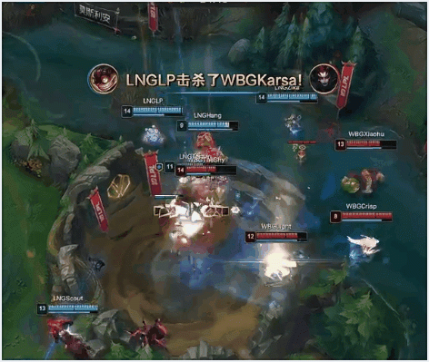 ?LP吉格斯狂轰乱炸 Light薇恩请神无力回天 LNG横扫WBG