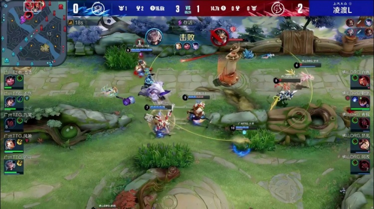 ?九尾海月前期各种大招开C!TTG成功扳回一分