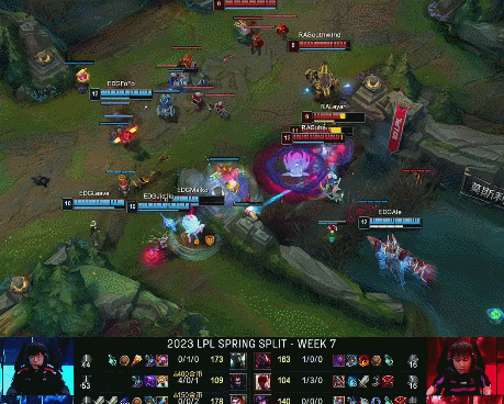 ?女警体系节奏压制Ale冥界卫士死亡点名 EDG滚雪球拿下首局