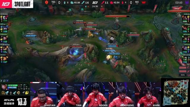 TES赛中麦克疯 Qingtian残血鳄鱼：救命！救命！