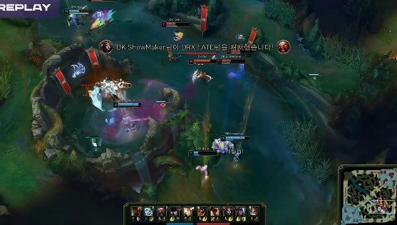 ?LCK:ShowMaker妖姬精准锁链 Canna鳄鱼人群游泳 DK1-0DRX