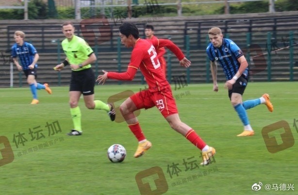 图集：中国2001年龄段U22国奥队面对强手布鲁日B队