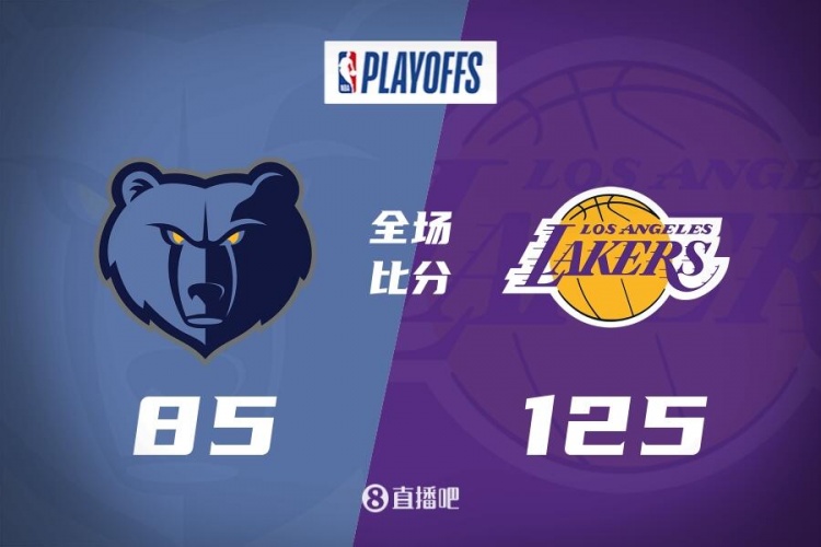 ?拉塞尔31分 詹姆斯22+6 浓眉16+14 湖人40分大胜灰熊晋级次轮