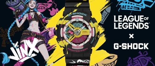 卡西欧G-SHOCK联动《英雄联盟》：推出海克斯/金克丝腕表