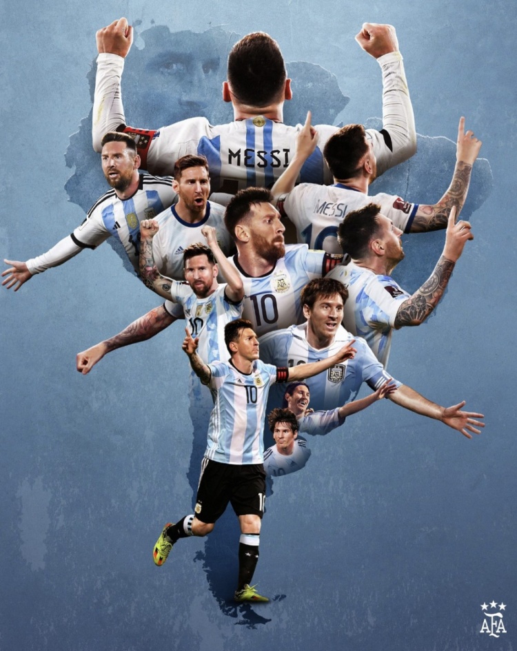梅西成为南美世预赛射手王！阿根廷国家队官推：国王梅西👑