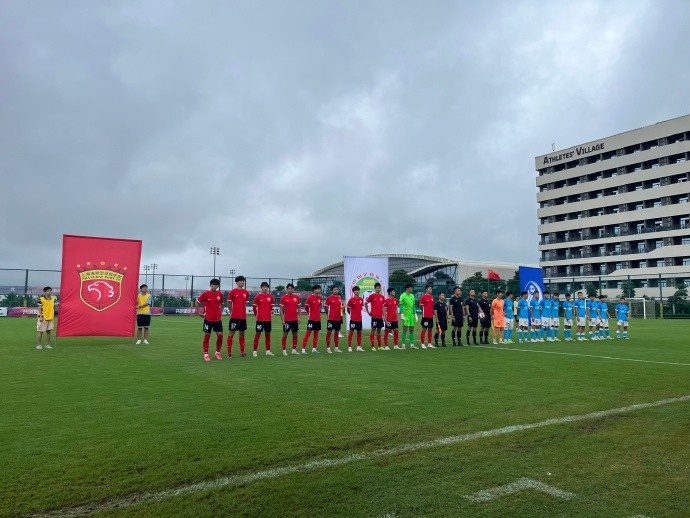 U21联赛总决赛第四阶段首轮，上海海港U21队2-1战胜大连人U21队