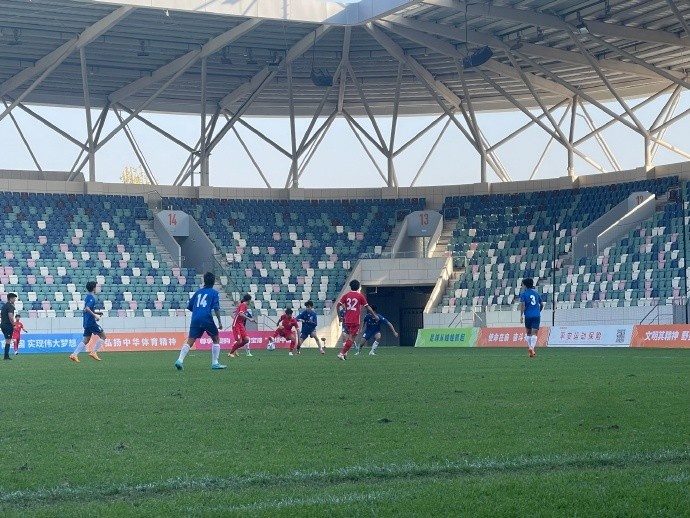 中国青少年足球联赛U17组总决赛第一轮，海港2-0人大附中