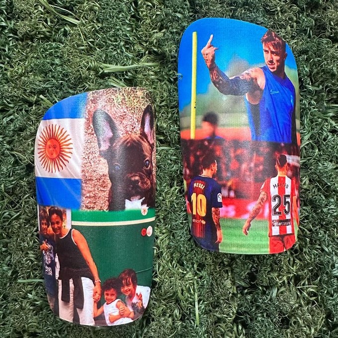 首次入选阿根廷队！马菲奥收到护腿板礼物，印有盯防梅西照片