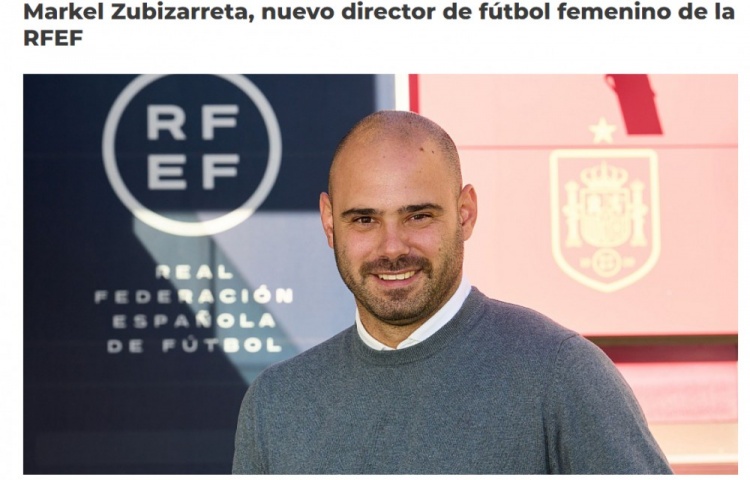 西足协官方：巴萨女足主管出任西班牙女足总监