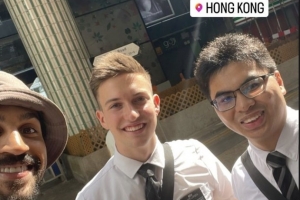 山西新外援杰克逊分享香港之行照片及个人穿搭