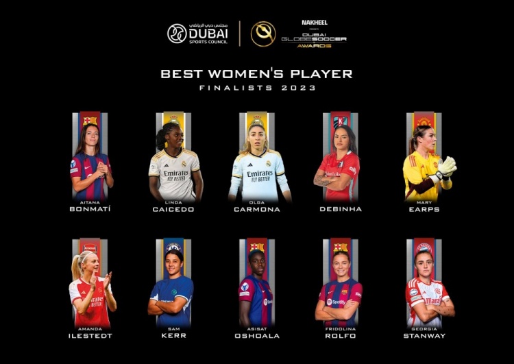 环足奖最佳女足球员最终候选：邦马蒂、凯塞多、厄普斯入选