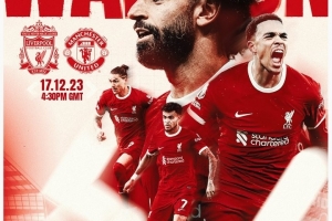 利物浦晒双红会海报：萨拉赫C位，努涅斯、阿诺德、迪亚斯出镜