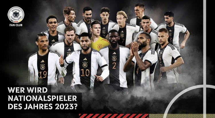 德国队2023年度最佳球员15人候选：吕迪格、萨内&京多安在列