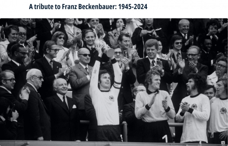 FIFA：向世界足坛传奇弗朗茨-贝肯鲍尔致敬 1945-2024