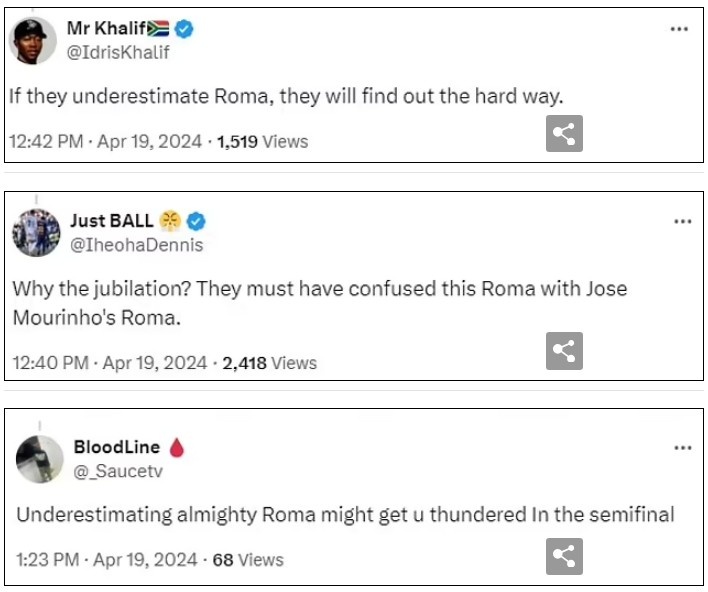 阿隆索为半决赛踢罗马而庆祝，球迷质疑：以为是穆里尼奥的罗马？