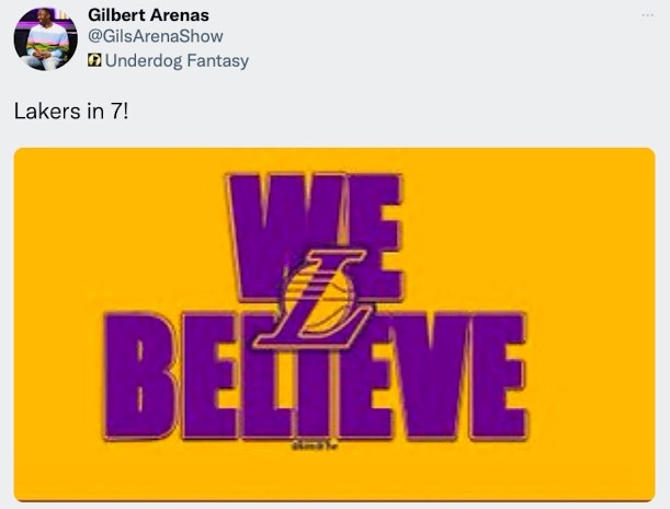 【万博NBA】首战不敌掘金！?阿里纳斯发推：湖人7场晋级！