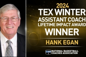 汉克-伊根获得2024年泰克斯-温特助理教练终身影响力奖
