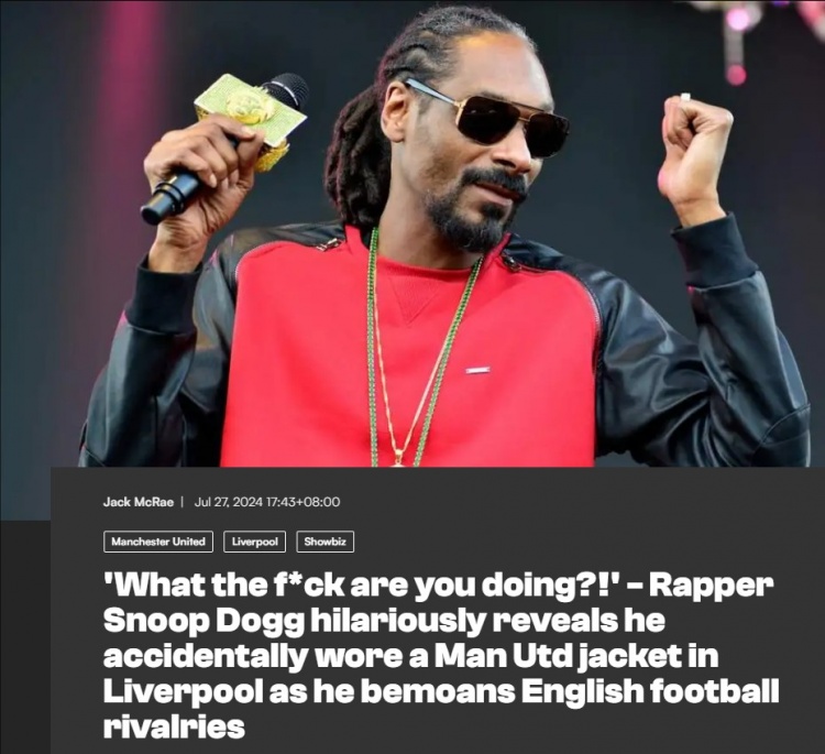 狗爷:当年穿曼联外套去利物浦被警告了,他们简直比帮派还可怕