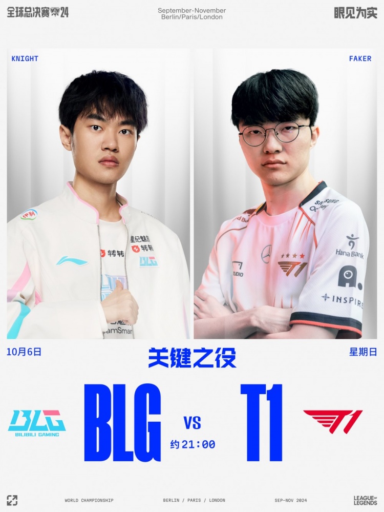 LPL战队今日赛程预告：TES vs FNC；BLG vs T1；WBG vs G2