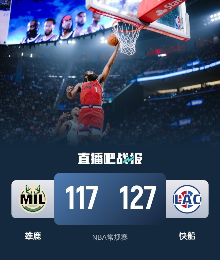 🏀火箭登限时返场砍40+5+9 鲍威尔33+6 字母哥36+13 快船擒雄鹿