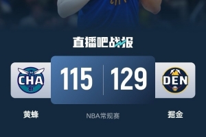 掘金连胜达9，129-115胜黄蜂