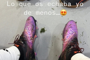 已伤缺5个月！卡瓦哈尔社媒晒身穿球鞋照：我是多么想念你😍