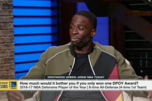 追梦谈NBA生涯与最佳防守球员奖杯问题