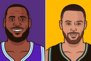 一场激烈的NBA对决：湖人不敌勇士