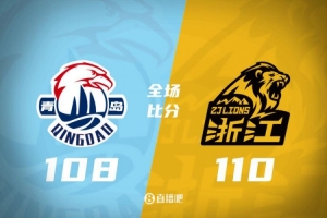 CBA季后赛1/4决赛G4：广厦险胜青岛将系列赛拖入抢五
