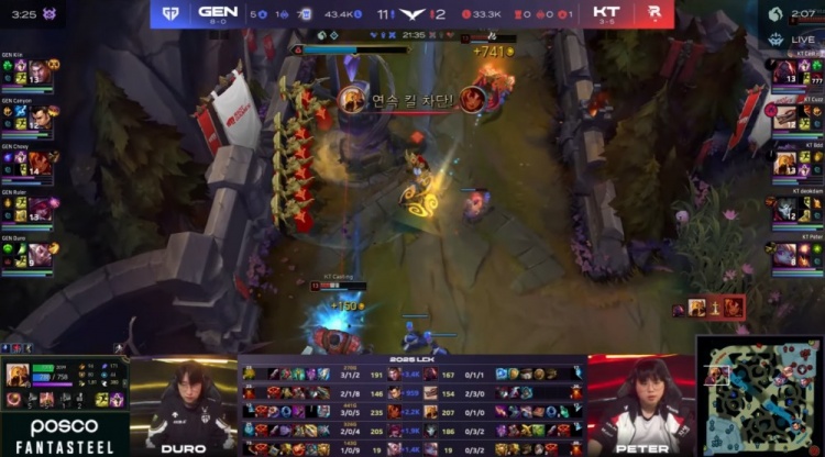 🎮为了杀Chovy家都不要了！国手Kiin杰斯丝血操作秀 GEN赢首局