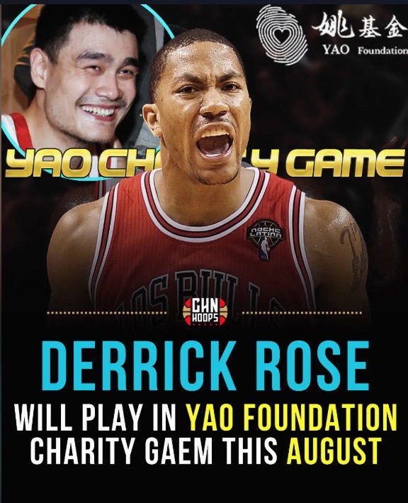 媒体人：罗斯将参加今年8月份的姚基金慈善赛