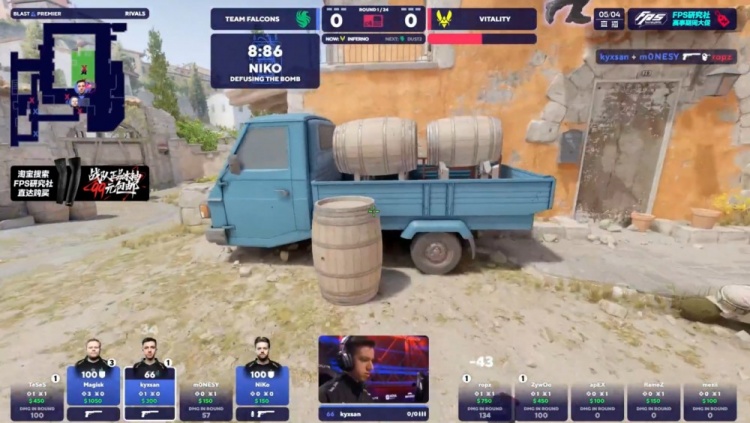 🎮m0NESY五杀状态爆棚 龙哥爆发四杀锦上添花 Falcons拿下图一