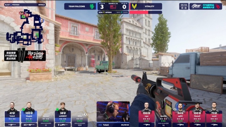 🎮m0NESY五杀状态爆棚 龙哥爆发四杀锦上添花 Falcons拿下图一