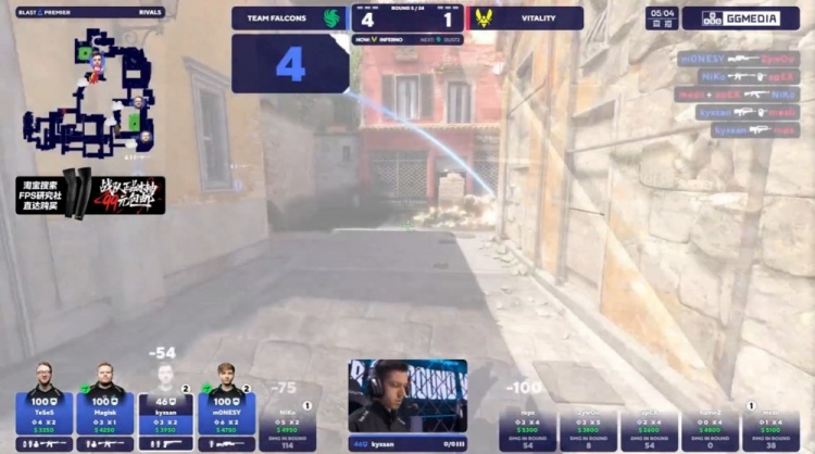 🎮m0NESY五杀状态爆棚 龙哥爆发四杀锦上添花 Falcons拿下图一