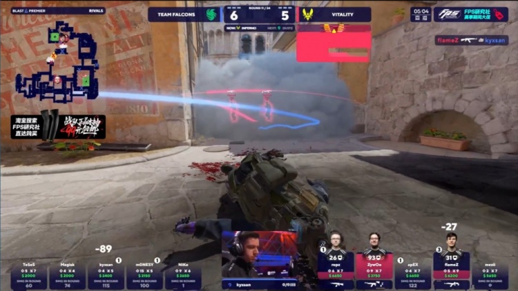 🎮m0NESY五杀状态爆棚 龙哥爆发四杀锦上添花 Falcons拿下图一