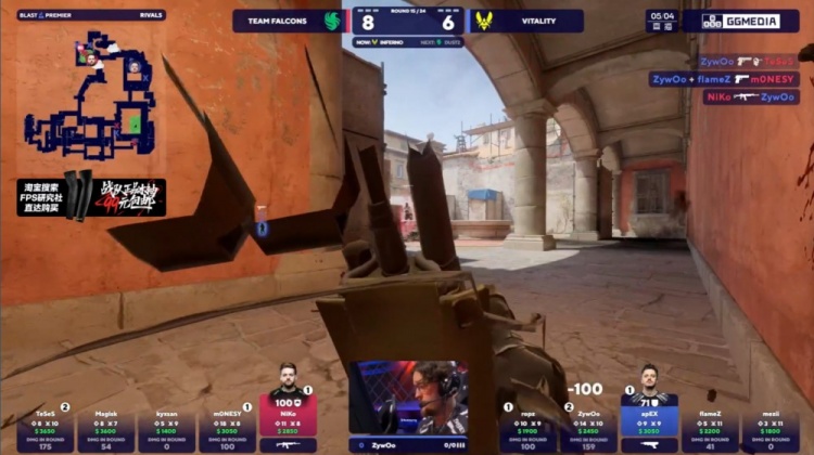 🎮m0NESY五杀状态爆棚 龙哥爆发四杀锦上添花 Falcons拿下图一