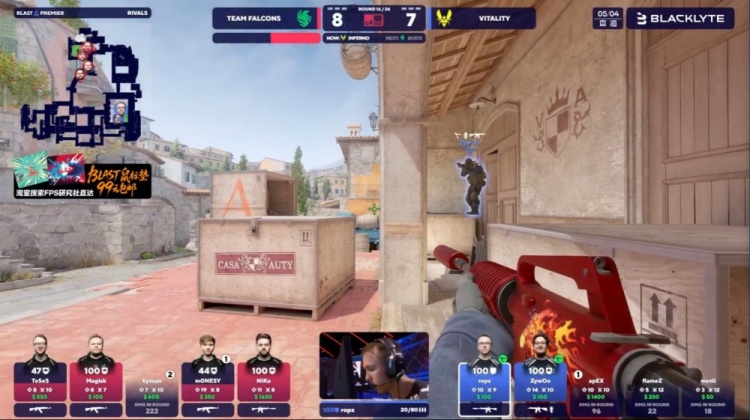 🎮m0NESY五杀状态爆棚 龙哥爆发四杀锦上添花 Falcons拿下图一