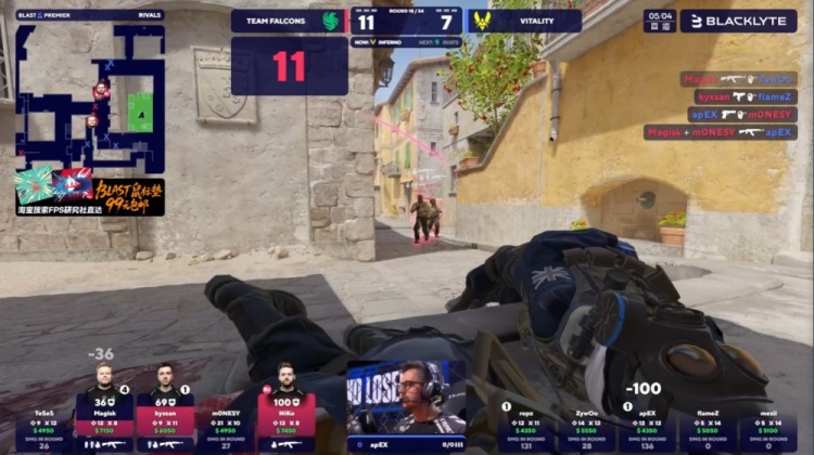🎮m0NESY五杀状态爆棚 龙哥爆发四杀锦上添花 Falcons拿下图一