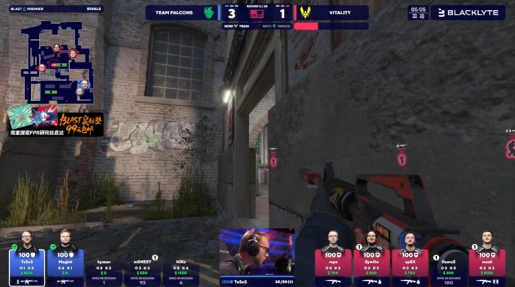 🎮ropz半场前4杀收尾 m0NESY哑火 Falcons进攻乏力 VIT先拿赛点